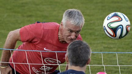 Deschamps participe à l'entraînement des Bleus (FRANCK FIFE / AFP)