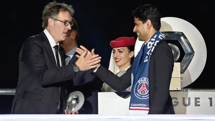 Laurent Blanc, n'est désormais plus l'entraîneur du PSG. (FRANCK FIFE / AFP)