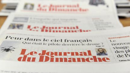 Le logo du "Journal du Dimanche". (THOMAS OLIVA / AFP)