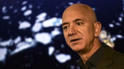 Jeff Bezos, le fondateur d'Amazon, en 2019 (ERIC BARADAT / AFP)