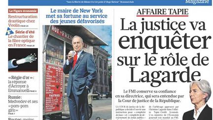 La Une du Figaro du vendredi 5 août 2011. (Le Figaro)