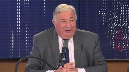 Gérard Larcher, président du Sénat, était l'invité du "8h30 franceinfo", vendredi 2 octobre 2020. (FRANCEINFO / RADIOFRANCE)