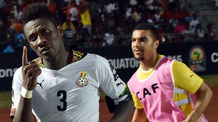 Asamaoh Gyan après son but salvateur face à l'Algérie (CARL DE SOUZA / AFP)