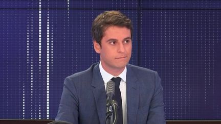 Gabriel Attal, porte-parole du gouvernement, invité de franceinfo le 16 juillet 2020. (FRANCEINFO / RADIO FRANCE)