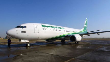 Un avion de la compagnie Iraqi Airways, à Bagdad (Irak), le 31 mars 2014. (AFP)