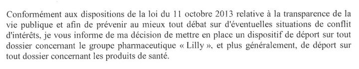 Extrait d'un courrier de la conseillère Marguerite Cazeneuve.&nbsp; &nbsp;&nbsp;  (DR)