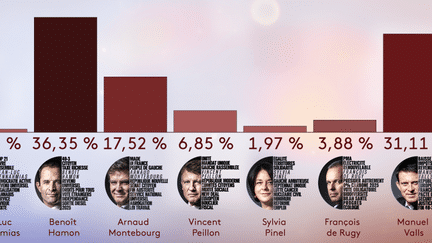 INFOGRAPHIE. Primaire de la gauche : découvrez en direct les résultats du premier tour (NICOLAS ENAULT)