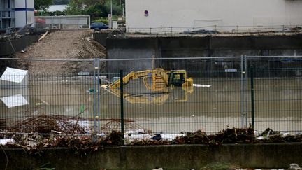 L'Huveaune en crue à Marseille, le 4 octobre 2021. (GEORGES ROBERT / MAXPPP)