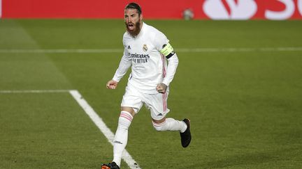 L'ex-capitaine du Real Madrid, Sergio Ramos, a signé avec le Paris Saint-Germain le 8 juillet&nbsp;2021, pour deux ans. (BURAK AKBULUT / ANADOLU AGENCY / AFP)