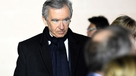 Bernard Arnault&nbsp;en mars 2017. (BERTRAND GUAY / AFP)