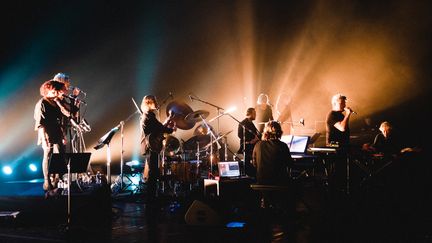 Le groupe Magma fête ses 50 ans d'existence, le 7 mars 2020, à la Halle aux grains, à Toulouse (Haute-Garonne). (LILIAN CAZABET / HANS LUCAS / AFP)