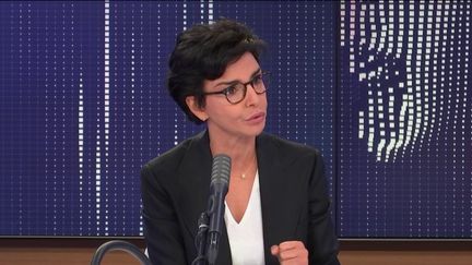 Rachida Dati, ancienne garde des sceaux et candidate LR à la mairie de Paris, invitée de franceinfo, vendredi 26 juin 2020. (FRANCEINFO / RADIOFRANCE)