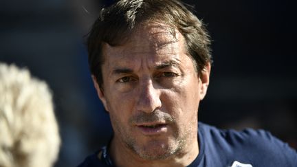 Philippe Sella en tant que manager général du club d'Agen, où il a débuté le rugby, le 24 août 2019. (THIERRY BRETON / AFP)