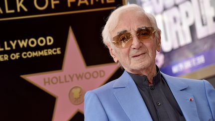 Charles Aznavour&nbsp;a obtenu son étoile sur Hollywood Boulevard le 24 août&nbsp;2017 à Hollywood, en Californie. (AXELLE/BAUER-GRIFFIN / FILMMAGIC)