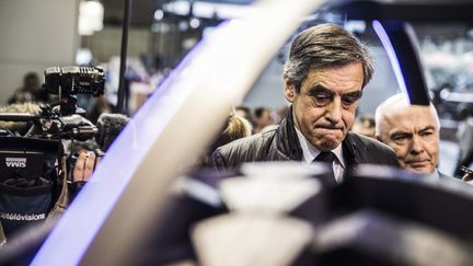 François Fillon visite le Salon international de la machine agricole à Villepinte (Seine-Saint-Denis), le 28 février 2017. (HAMILTON / REA)