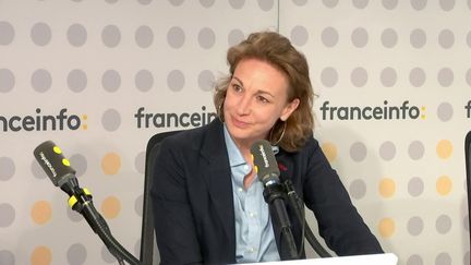 Marylise Léon, future N.1 de la CFDT, le 17 mai 2023 sur franceinfo. (FRANCEINFO / RADIO FRANCE)