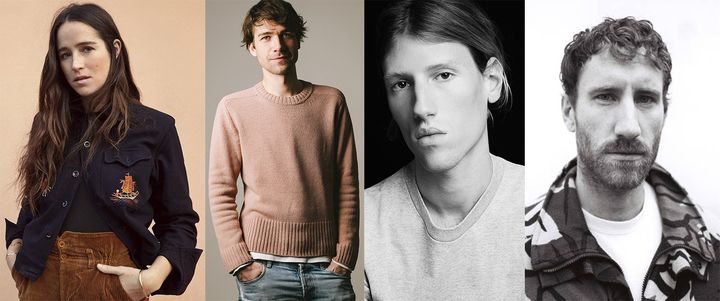 Bode, Sies Marjan, Phipps et Ludovic de Saint Sernin (de gauche ) droite), les 4 nouveaux créateurs qui défilent à la Paris Fashion Week masculin présentant l'été 2020&nbsp; (DR)