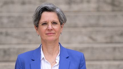 Green MP, member of the New Popular Front, Sandrine Rousseau at the National Assembly on July 1, 2024. (BERTRAND GUAY / AFP)