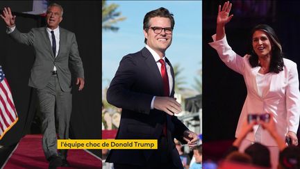 Robert Kennedy Jr., Tulsi Gabbard et Matt Gaetz feront partie de l’administration Trump. Trois profils qui posent de nombreuses questions. (franceinfo)