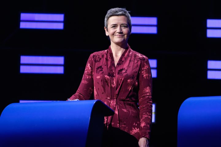 Margrethe Vestager à Bruxelles, le 15 mai 2019.&nbsp; (ARIS OIKONOMOU / AFP)