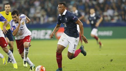 Anthony Martial, l'attaquant de l'équipe de France, face à l'Arménie. (PHILIPPE LAURENSON / BLUEPIX)