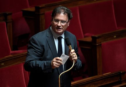 Philippe Gosselin, le 17 juin 2020, à l'Assemblée nationale. (STEPHANE DE SAKUTIN / AFP)