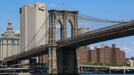 Le pont de Brooklyn, &agrave; New York (Etats-Unis), le 6 ao&ucirc;t 2014. (  MAXPPP )