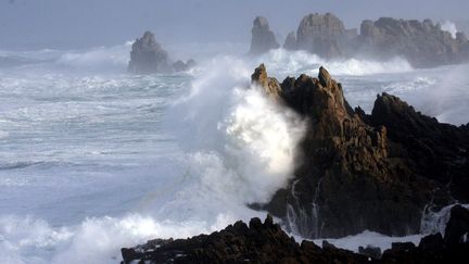 Une tempête sur l'île d'Ouessant (Finistère). Photo d'illustration. (MAXPPP)