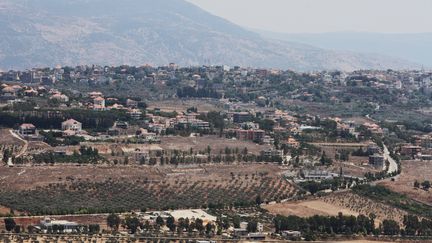 The town of Marjayoun, near Wazzani, in southern Lebanon, near the Israeli border, on August 2, 2024. (OUSAMA AYOUB / SIPA)