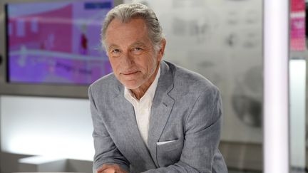 William Leymergie, le 4 juin 2015, sur le plateau de Télématin à Paris. (BERTRAND GUAY / AFP)