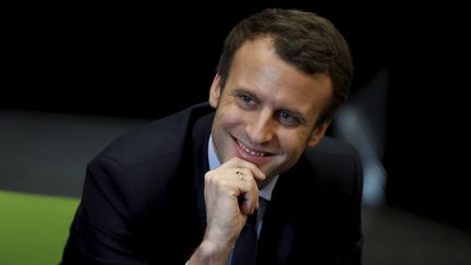 Le candidat à l'élection présidentielle, Emmanuel Macron, lors d'un déplacement aux Mureaux (Yvelines), le 7 mars 2017. (MAXPPP)