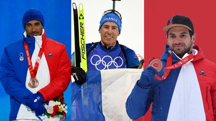 Trois nouvelles médailles ont renforcé la moisson tricolore dimanche : Quentin Fillon Maillet décroche son deuxième titre olympique au biathlon, Mathieu Faivre se pare de bronze en géant&nbsp;tout comme le relais&nbsp;masculin de ski de fond. (AFP)