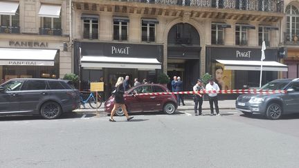 La bijouterie Piaget rue de la Paix à Paris a été braquée en août 2023. (FLORIAN LOISY / MAXPPP)