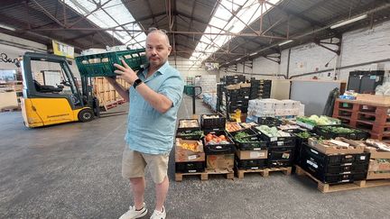 Une partie des denrées alimentaires non consommée sur les sites olympiques a été récupérée par plusieurs associations, dont les Banques Alimentaires (ici à Gennevilliers). (OLIVIER BUREAU / MAXPPP)