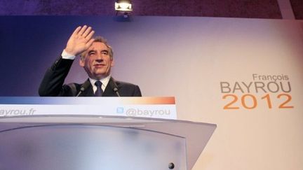 François Bayrou annonçant sa candidature (7 décembre 2012) (AFP/Jacques Demarthon)