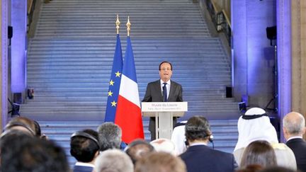 Le président de la République François Hollande a inauguré le nouveau département dédié aux arts de l&#039;Islam du Louvre
 (Pierre Verdy / AFP)