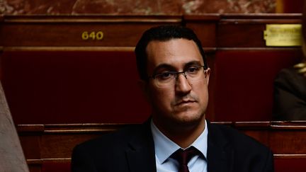 Le député&nbsp;des Français de l'étranger&nbsp;M'jid El Guerrab&nbsp;à l'Assemblée nationale, le 15 novembre 2017. (MARTIN BUREAU / AFP)