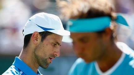 La route de Novak Djokovic va croiser celle de Rafael Nadal en demi-finale. (JULIAN FINNEY / GETTY IMAGES NORTH AMERICA)