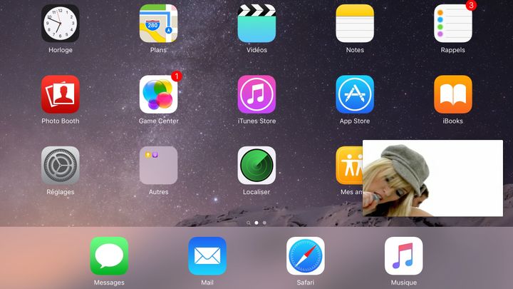 &nbsp; (iOS9 permettra d'afficher une vidéo en surimpression sur iPad © JC RF)