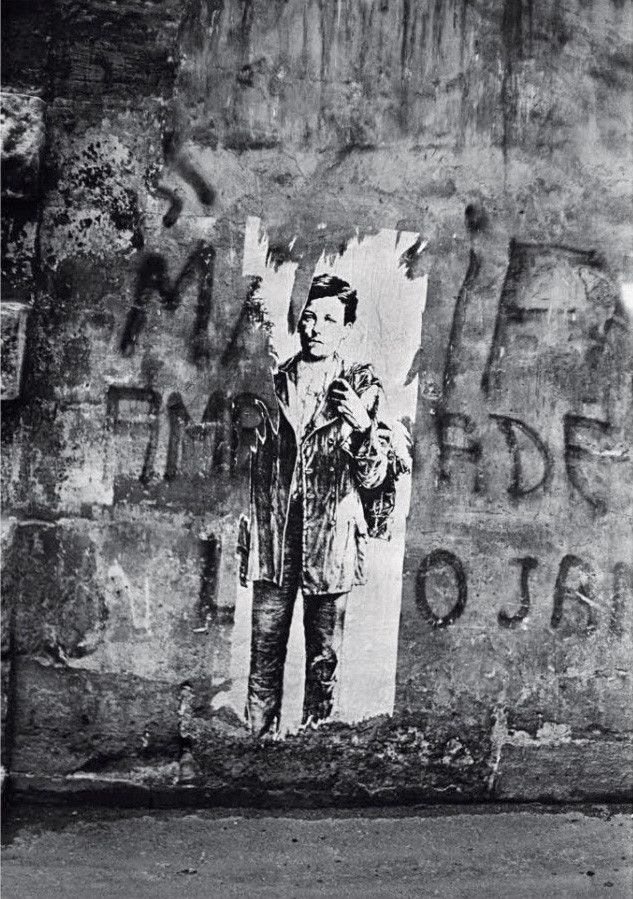 "Rimbaud" Ernest Pignon-Ernest (1978)
 (wikimedia commons)