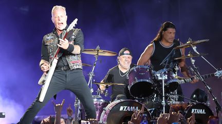 Le groupe Metallica à Lollapalooza à Chicago, le 28 juillet 2022.&nbsp; (GARY MILLER / FILMMAGIC)