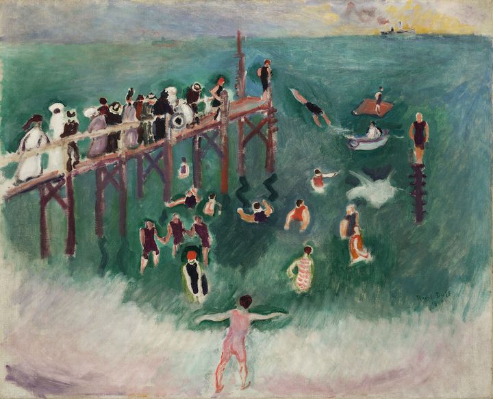 Raoul Dufy, "La Baignade", 1906, collection particulière, Courtesy Galerie Von Vertes, Zürich (© Walter Bayer / Galerie Von Vertes Zürich GmbH /Adagp, Paris 2019)