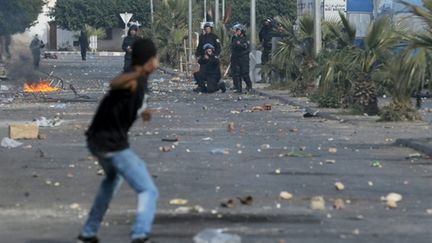 Le 10 janvier 2011, en Tunisie. (AFP)