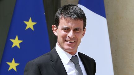 Le Premier ministre Manuel Valls le 16 juillet 2014 &agrave; l'Elys&eacute;e. (PATRICK KOVARIK / AFP)