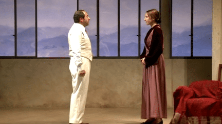 Patrick Timsit et Elsa Zylberstein dans &quot;Les derniers jours de Stefan Zweig&quot;
 (DR)