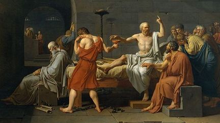 La mort de Socrate, Jacques-Louis David (1748–1825)
 (Metropolitan Museum)