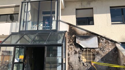 Un incendie a fortement endommagé l'école de musique de Saint-Nazaire. (ANNE PATINEC / RADIO FRANCE)