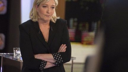 Marine Le Pen sur TF1 (JOEL SAGET / POOL / AFP)