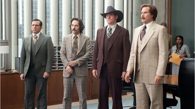 Steve Carell, Paul Rudd, David Koechner et Will Ferrell dans "Légendes vivantes".
 (Paramount Pictures Germany)