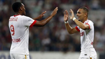 En quittant Monaco, Kurzawa et Martial ont agité la fin du mercato estival  (VALERY HACHE / AFP)